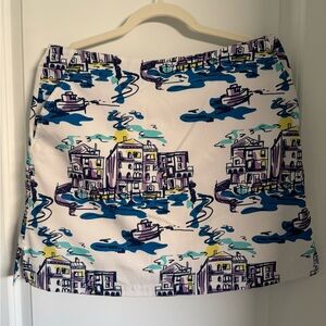 Lady Hagen, Sz 10, Scenic Print Golf Skort - Multicolor